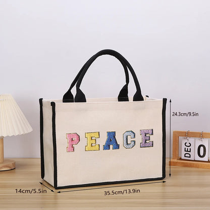 Simple Canvas Tote – Spacious, Durable & Travel-Ready