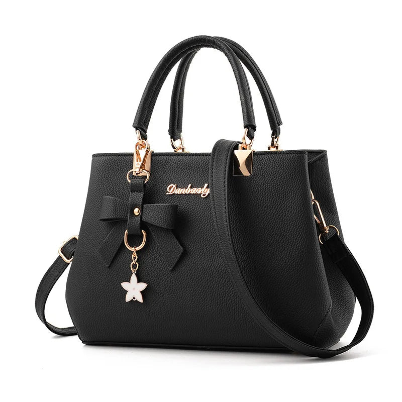 Yogodlns Floral Pendant Bag – Chic Shoulder & Office-Ready Tote