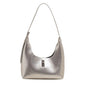 Minimalist Crescent Hobo Bag – Soft Leather Tote for Commuting & Outdoor Use