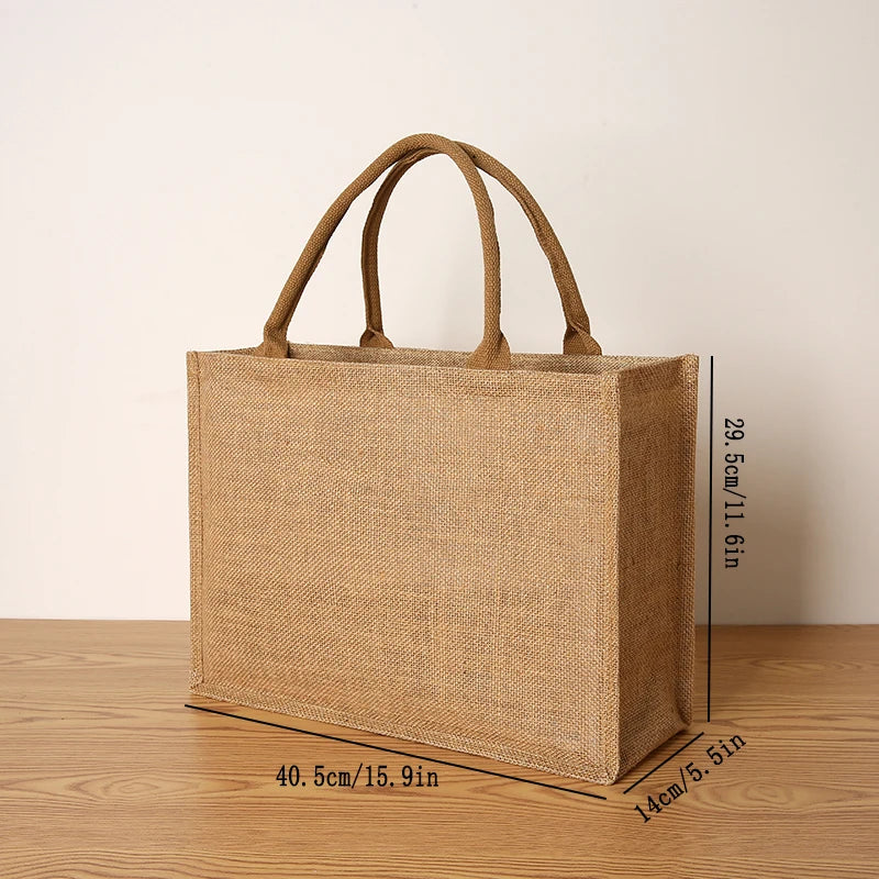 Linen Ribbon Tote – Simple, Spacious & Everyday Chic