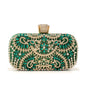 Golden Diamond Clutch – Small Wedding & Party Bag with Chain and Metal Handle