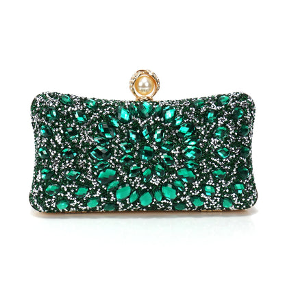 Acrylic Rhinestone Evening Clutch – Glam Party & Wedding Shoulder Bag