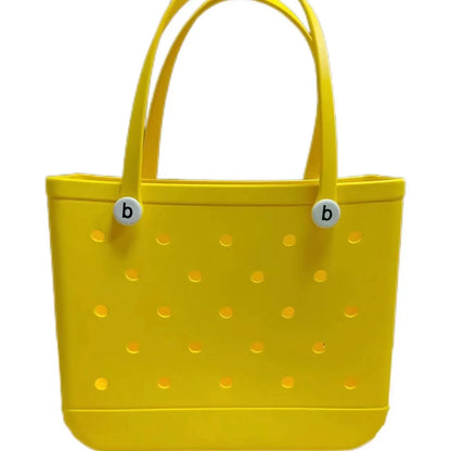 Large EVA Beach Tote – Jelly Style, Summer-Ready & Mom-Friendly