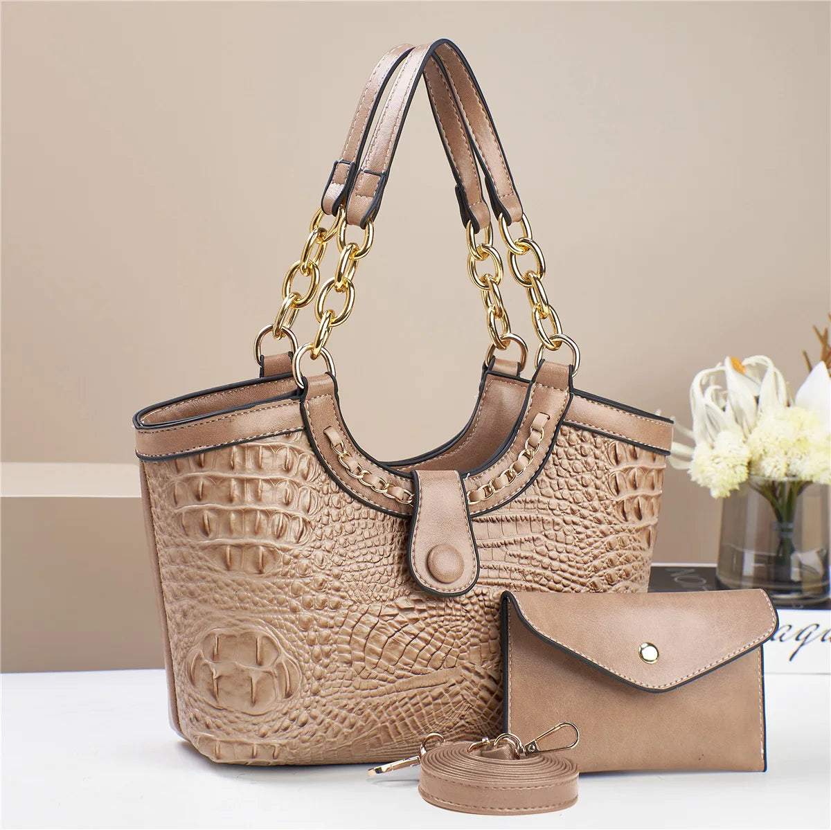 Soft Leather Handbag – Versatile Crossbody Shoulder Bag for Women