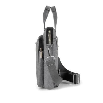 Double-walled shock-resistant water laptop bag carrying shoulder crossbody business briefcase