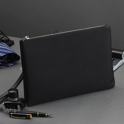 Slim Business Clutch – Men’s Portable Zipper Wristlet Handheld Bag