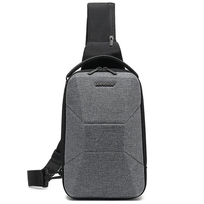 Hard Shell Chest Sling – Waterproof Travel Bag with USB Port