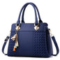 Gusure Embroidered Tote – Elegant, Spacious & Tassel-Accented
