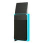 Automatic Flip Card Holder – Metal Anti-Theft Wallet with 12-Slot Side Push Design for Men