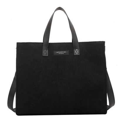 LEFTSIDE Vintage Tote – Winter Office Shoulder & Crossbody Bag for Women