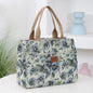 Floral Print Heavy Canvas Tote – High-Capacity Fashion Bag for Work & All Occasions