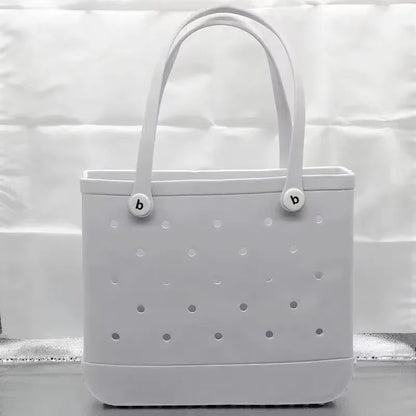 Large EVA Beach Tote – Jelly Style, Summer-Ready & Mom-Friendly