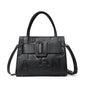 Letter-Shaped Genuine Leather Bag – Fashionable Crossbody & Shoulder Style for Women