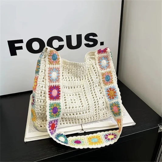 Lightweight Summer Knitted Shoulder Bag