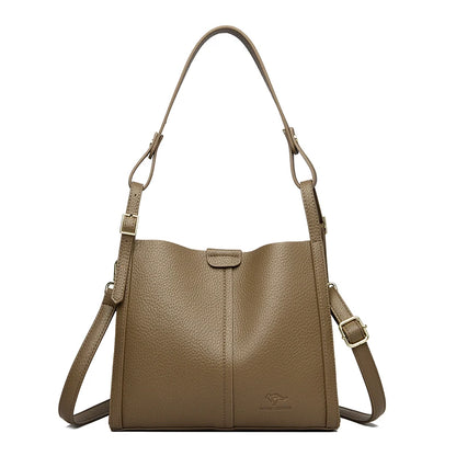 Hand Top-Handle Bags for Women 2025 High Quality Pu Leather Purse Ladies Shoulder Crossbody Bag Medium Casual Tote KAIDIFEINIROO