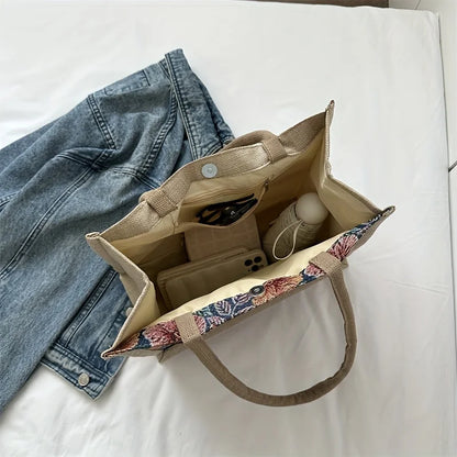 Vintage Floral Tote – Stylish, Casual & Party-Perfect