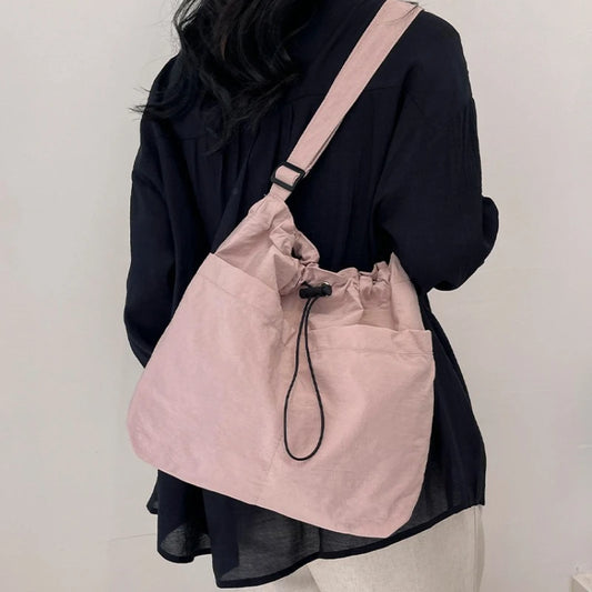 Drawstring Crossbody Hobo