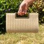 Purses and handbag Women's bag Straw Handbag Clutch Purse With Metal Chain Handbags designer bags for women