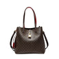 CH Premium Leather Crossbody – Large Letter Print Tote for Daily Commute