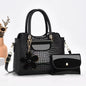 2-Piece PU Leather Bag Set – Classic Tote & Clutch Combo