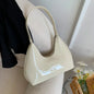 Trendy Patent Leather Shoulder Bag – Designer Underarm Tote for Women