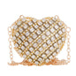 Luxury Heart-Shaped Diamond Bag – Mini Designer Shoulder Clutch for Banquets & Events