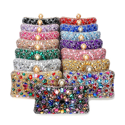 Acrylic Rhinestone Evening Clutch – Glam Party & Wedding Shoulder Bag
