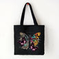 Butterfly Print Canvas Tote – Foldable, Reusable & Stylish