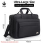 Men’s Canvas Laptop Briefcase – Large Capacity Business Bag for 15.6"–19" Devices