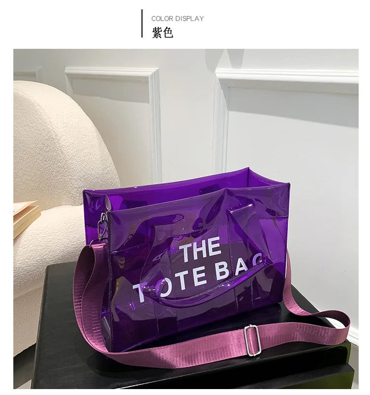 Transparent Tote – Trendy, Spacious & Designer-Inspired