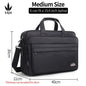 Men’s Canvas Laptop Briefcase – Large Capacity Business Bag for 15.6"–19" Devices
