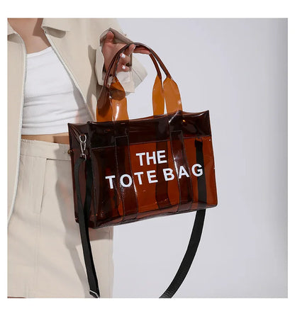 Transparent Tote – Trendy, Spacious & Designer-Inspired