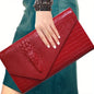 Crocodile Print Clutch – Stylish Large-Capacity Crossbody Bag for Women