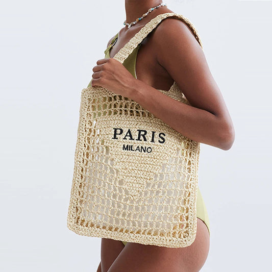Handwoven Straw Tote – Chic, Spacious & Perfect for Summer