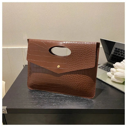 Crocodile Pattern Clutch – Elegant Tote & Handbag for Office, Dinner & Giftin