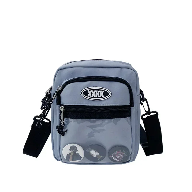 Unisex Korean Ita Bag with Clear Pocket