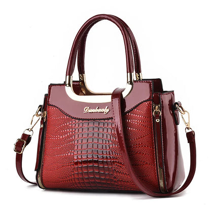 Luxury Patent Croc Bag – Chic Bucket Style & Designer Shine