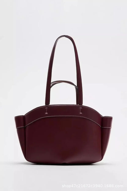 Luxury PU Leather Tote – High-Quality Designer Shoulder & Bucket Bag for Women