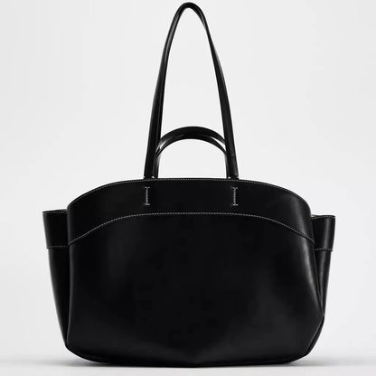 Luxury PU Leather Tote – High-Quality Designer Shoulder & Bucket Bag for Women