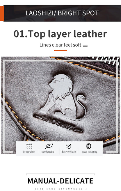 Classic Retro Men’s Cowhide Crossbody Bag