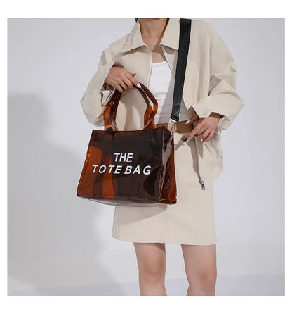 Transparent Tote – Trendy, Spacious & Designer-Inspired