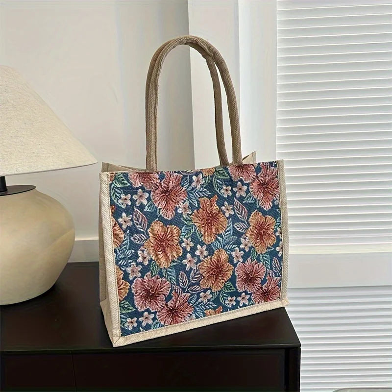 Vintage Floral Tote – Stylish, Casual & Party-Perfect