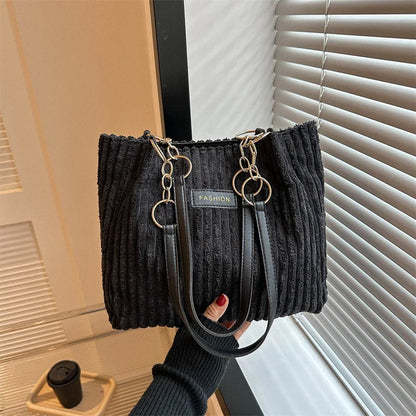 Corduroy Casual Tote for Women