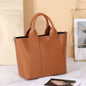 Genuine Leather Commuter Tote – Luxury Designer Shoulder & Crossbody Handbag for Women