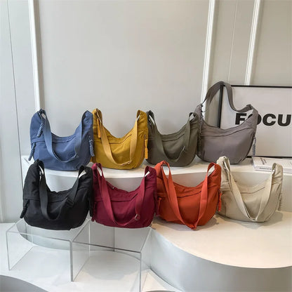 Nylon Crossbody Shoulder Hobo Bag