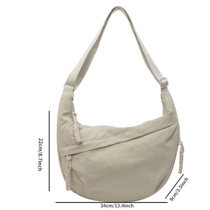 Nylon Crossbody Shoulder Hobo Bag