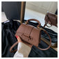Solid Color Leather Bag – Stylish Hand-Carry & Messenger Mini Bag