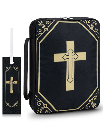 Portable Bible Case – Elegant Cross Design, Travel-Friendly
